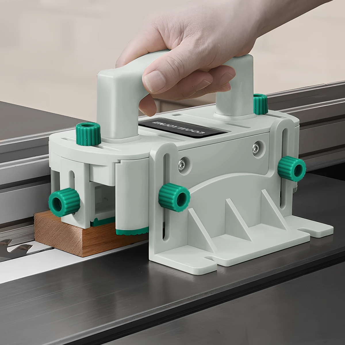 ENJOYWOOD Adjustable Table Saw Pushblock Preventing Kickback for Table Saws / Router Tables / Band Saws / Jointers — view 3