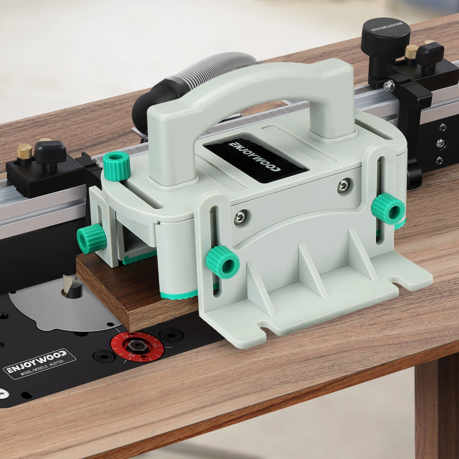 ENJOYWOOD Adjustable Table Saw Pushblock Preventing Kickback for Table Saws / Router Tables / Band Saws / Jointers — view 4
