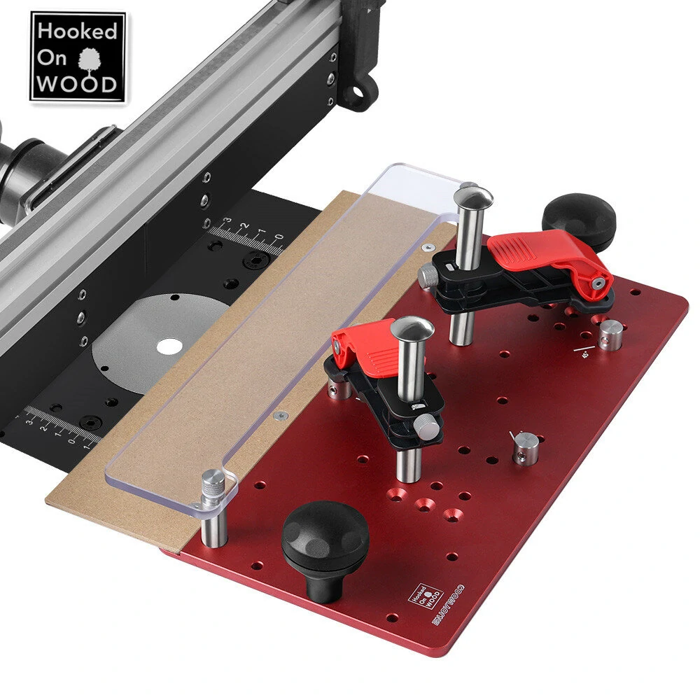 ENJOYWOOD Hooked On Wood Precision Router Table Rail Coping Sled Woodworking Professional Rail Guide Safety Coping Sled for Cabinet Door Joints / Drawer Fronts — ENJOYWOOD