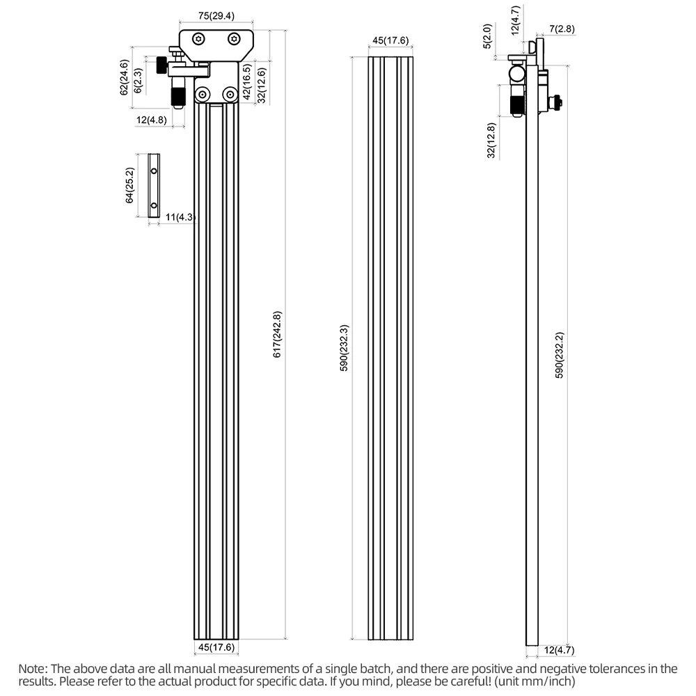 ENJOYWOOD Parallel Guide for Track Saw Micro Level Fine Tuning Zero Calibration Repeatable Cuts Quick Detach for Makita/Festool/Milwaukee — view 7