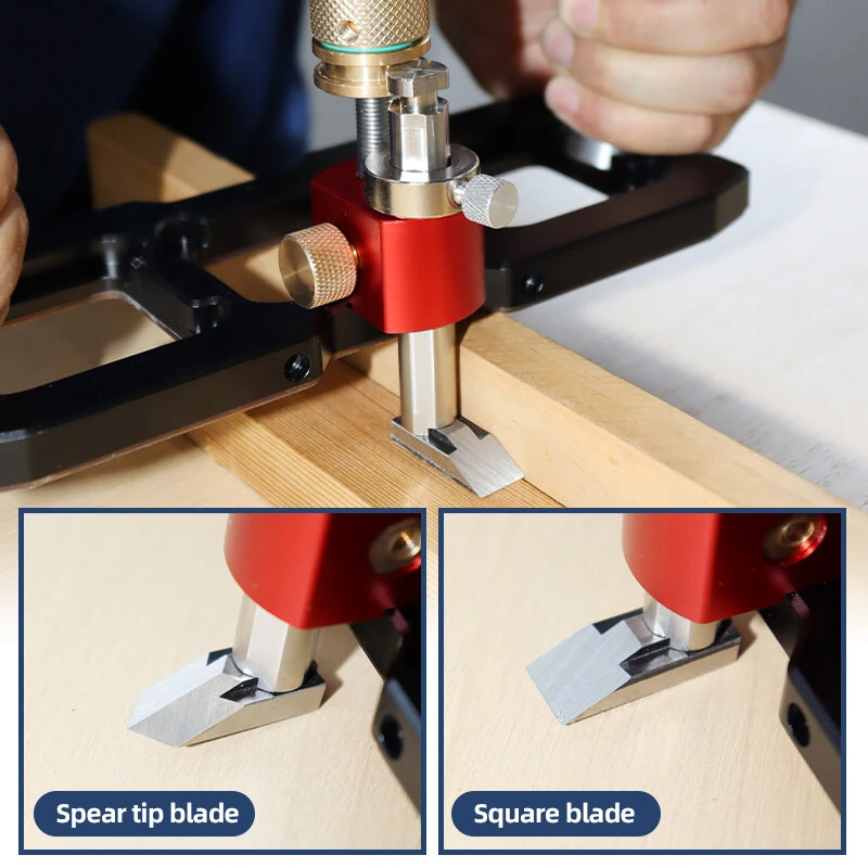 ENJOYWOOD Router Plane Precision Depth Adjustment Ergonomic Design Versatile Cutting Hand Tool Woodworking Smooth Finish — view 5