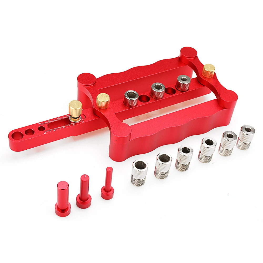 ENJOYWOOD Self Centering Dowelling Jig Metric Dowel 6/8/10mm Punch Locator Drilling Tools for Woodworking — ENJOYWOOD