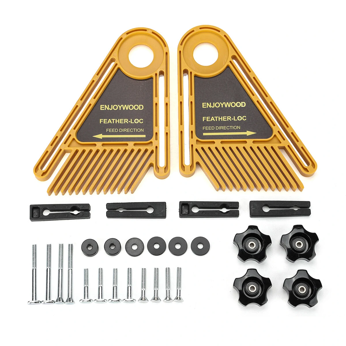 ENJOYWOOD Upgraded Multi-purpose Double Feather Board for Router Table Saws Miter Gauge Slot — view 2