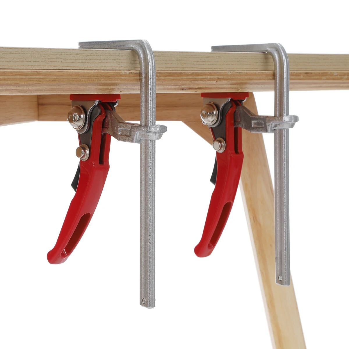 ENJOYWOOD VEIKO Series 2PCS/4PCS Alloy Steel Upgrade Quick Ratchet Track Saw Guide Rail Clamp MFT Clamp for MFT Table and Guide Rail System Woodworking Clamp — view 4