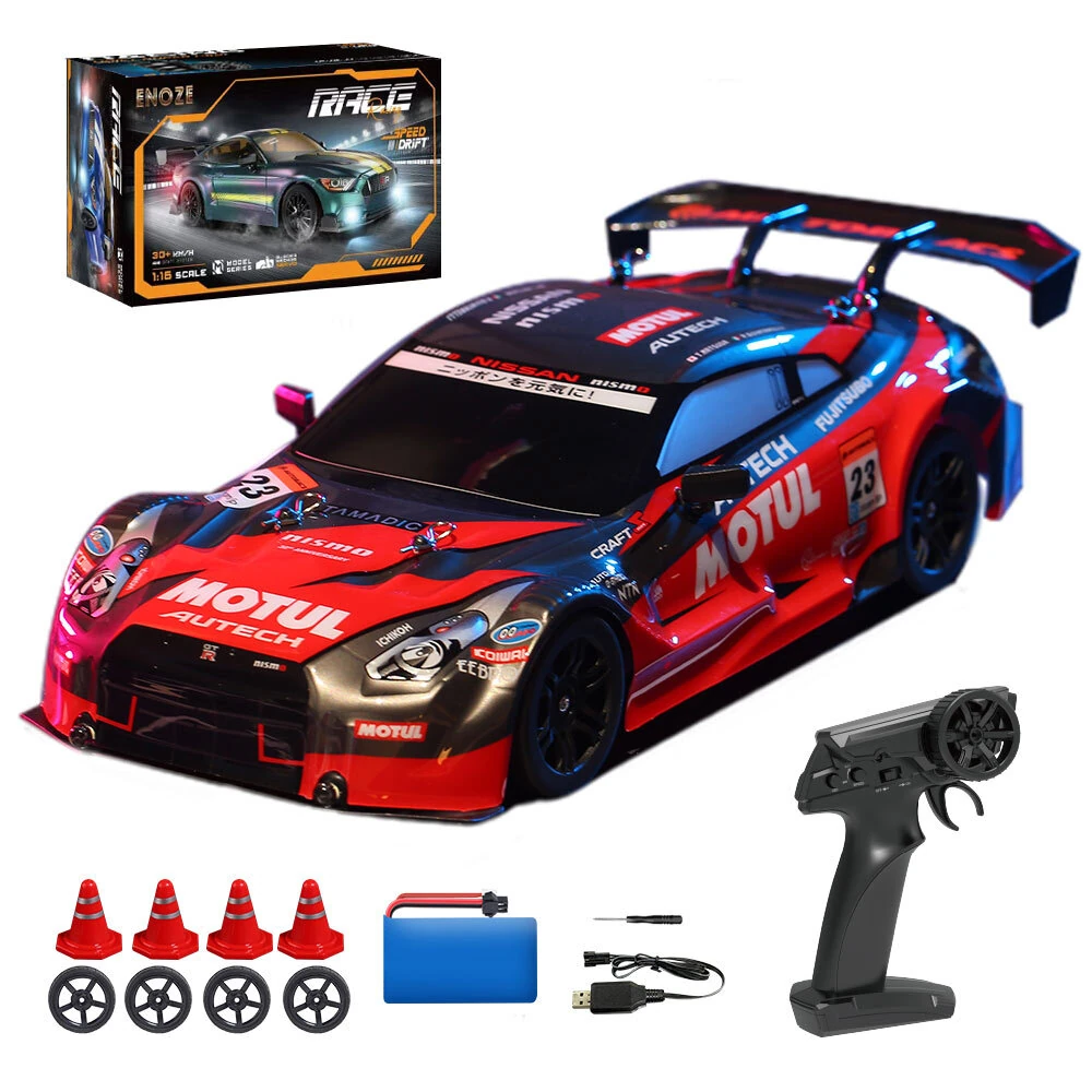 ENOZE 8100 8101 1/16 2.4G 4WD GTR/BRZ Full Proportional Drift RC Car RTR 30KM/H High-Speed Vehicle Models — view 2