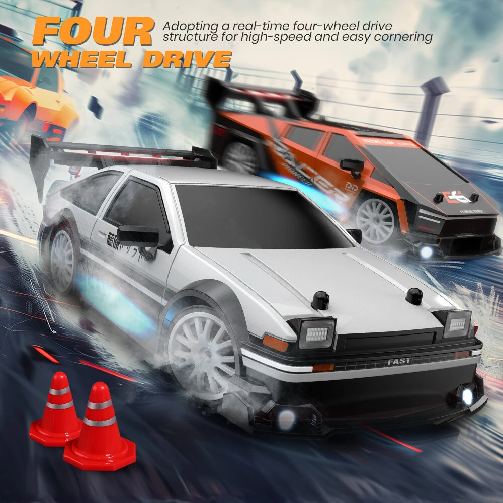 ENOZE 8603 8604 RTR 1/24 2.4G 4WD 30km/h Drift RC Car Tesla AE86 High Speed Racing LED Light On-Road Vehicles Models Toys — view 11