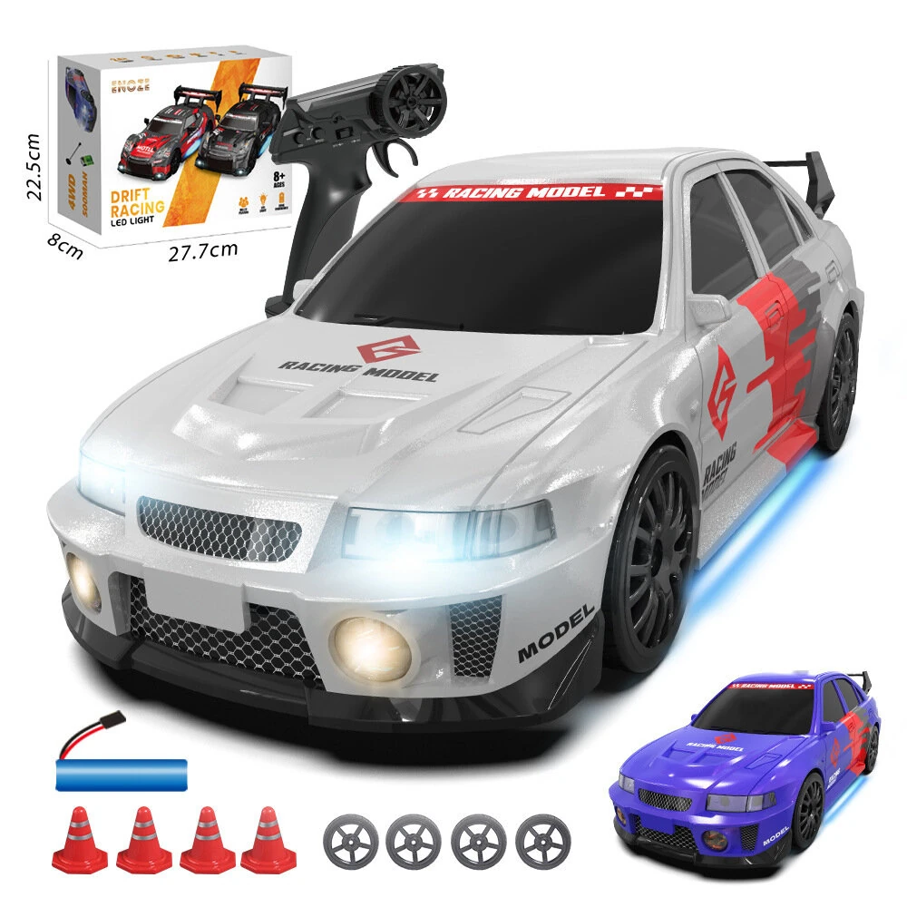 ENOZE 8608 8609 RTR 1/24 2.4G 4WD RX7 Drift RC Car High-Speed Remote Control Mini Race LED Light On-Road Racing Vehicle Model Boys Gifts Toys — view 3