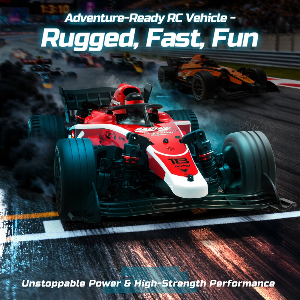 ENOZE 9009E RTR 1/14 2.4G 4WD F1 Drift RC Car High Speed Formula On-Road Racing LED Light Full Proportional Control Metal Drive Shaft Vehicles Models Toys — view 6