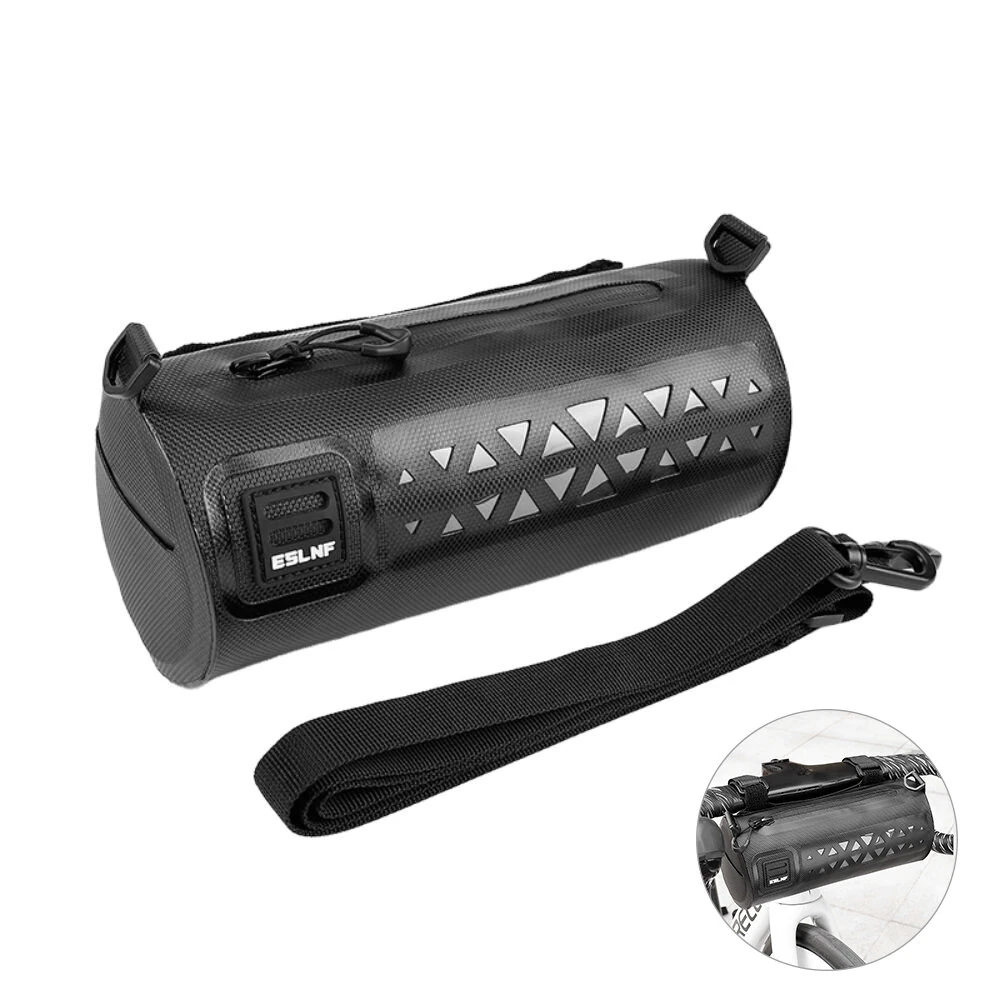 ESLNF Bike Handlebar Bag Large Capacity Waterproof Bicycle Front Bag With Shoulder Strap Portable Cycling Storage Pannier For MTB Road Bike — ESLNF