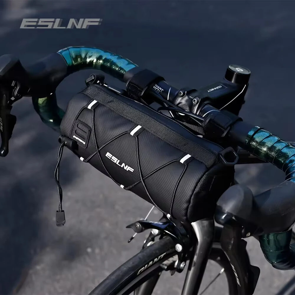 ESLNF Mountain Bike Front Bag Large Capacity Outdoor Storage Waterproof Multifunction Bicycle Bag Accessories — view 3