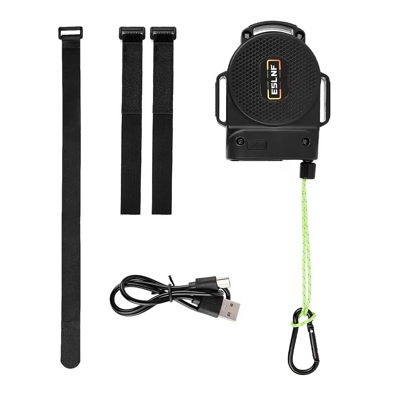 ESLNF Retractable Bicycle Towing Rope with Tail Light 3M Reflective Cord with 130KG Max Load Parent-Child Cycling Safety Gear — ESLNF