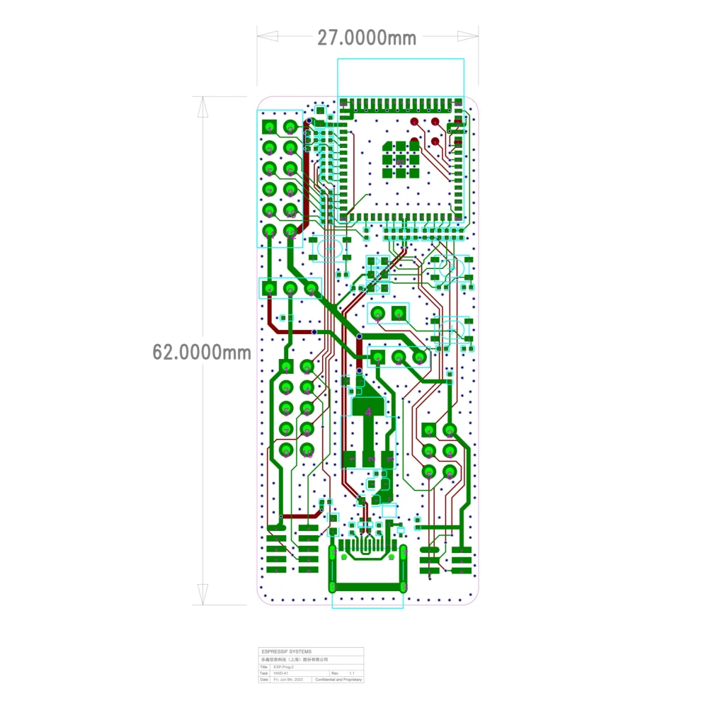 ESP-Prog-2 Development Debugger Serial Communication High-Speed JTAG Debugging Firmware Auto Downloader — view 5