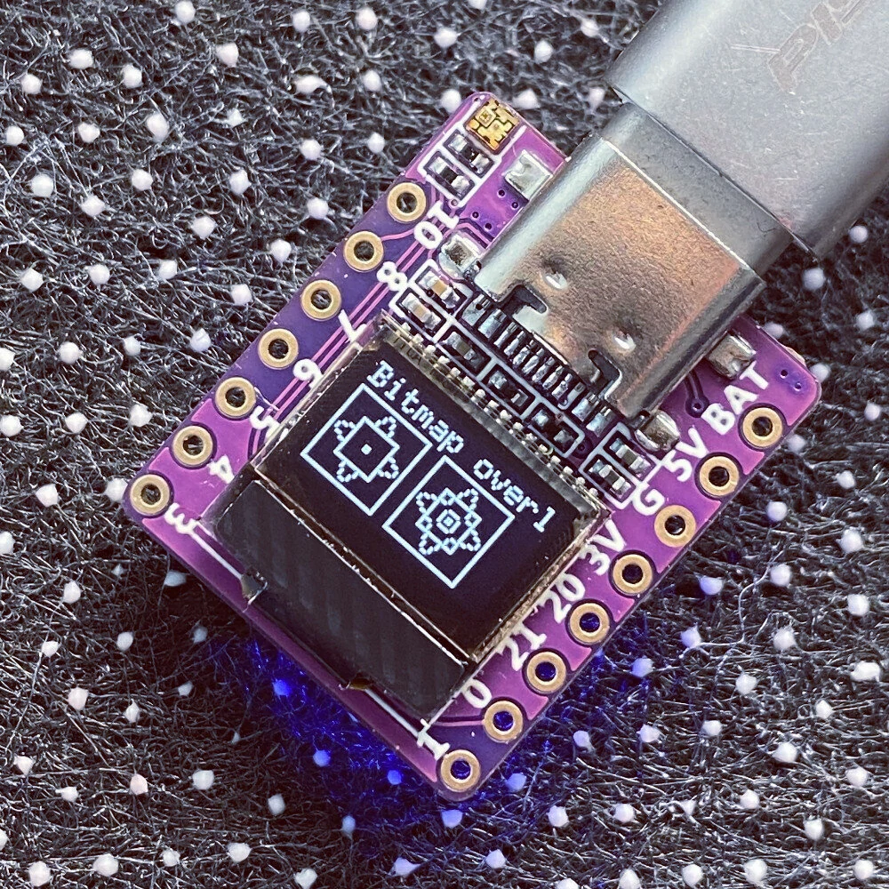 ESP32 C3 0.42 inch LCD Development Board RISC-V WiFi Bluetooth Arduino/Micropython — view 2