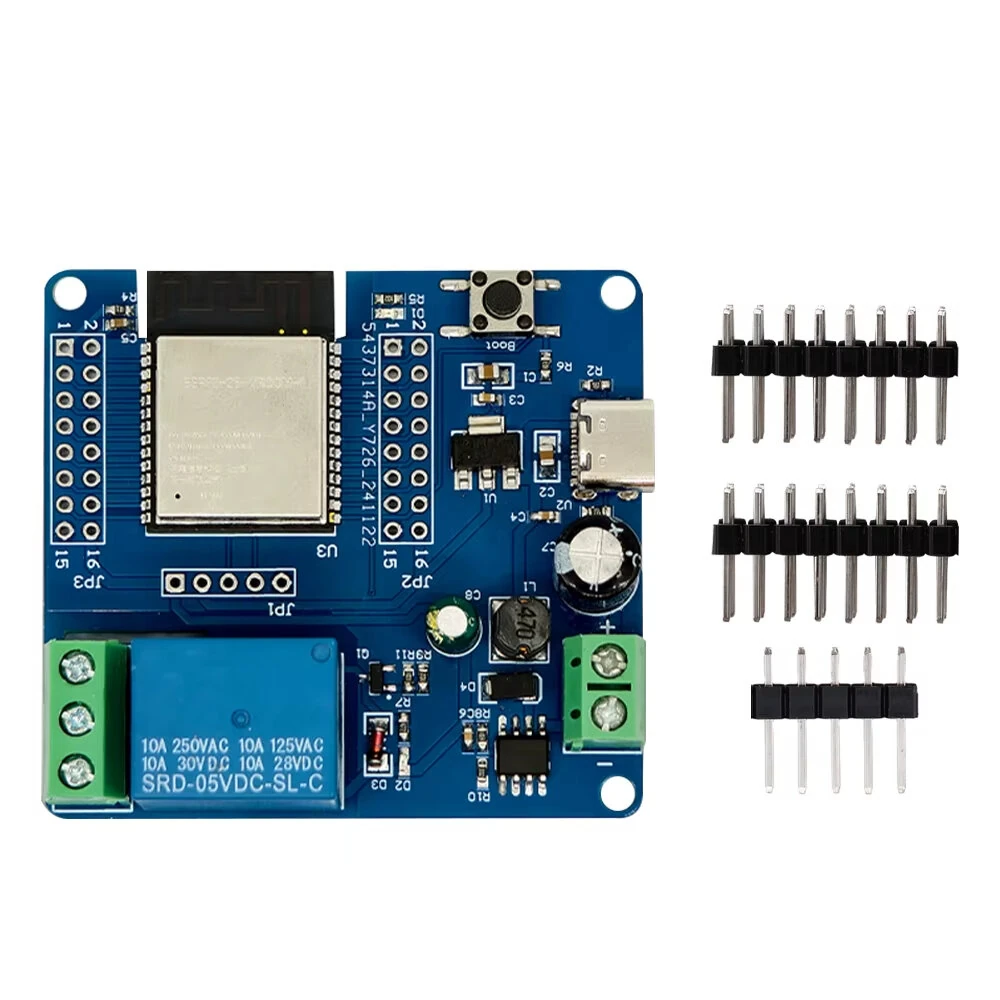 ESP32-C6 WiFi BT Development Board DC 5-60V Single Channel Relay Module Onboard Type-C Interface Switch Module — view 2