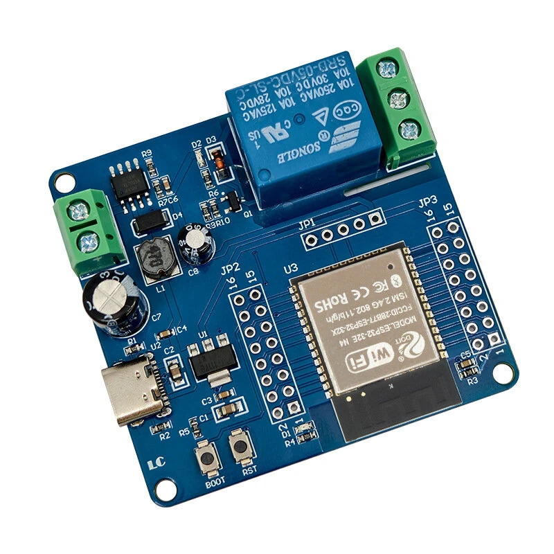 ESP32-C6 WiFi BT Development Board DC 5-60V Single Channel Relay Module Onboard Type-C Interface Switch Module — view 5