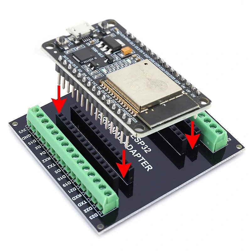 ESP32 Development Board Compatible with ESP32 WiFi bluetooth Module NodeMCU-32S Lua 30Pin Expansion Board — view 2