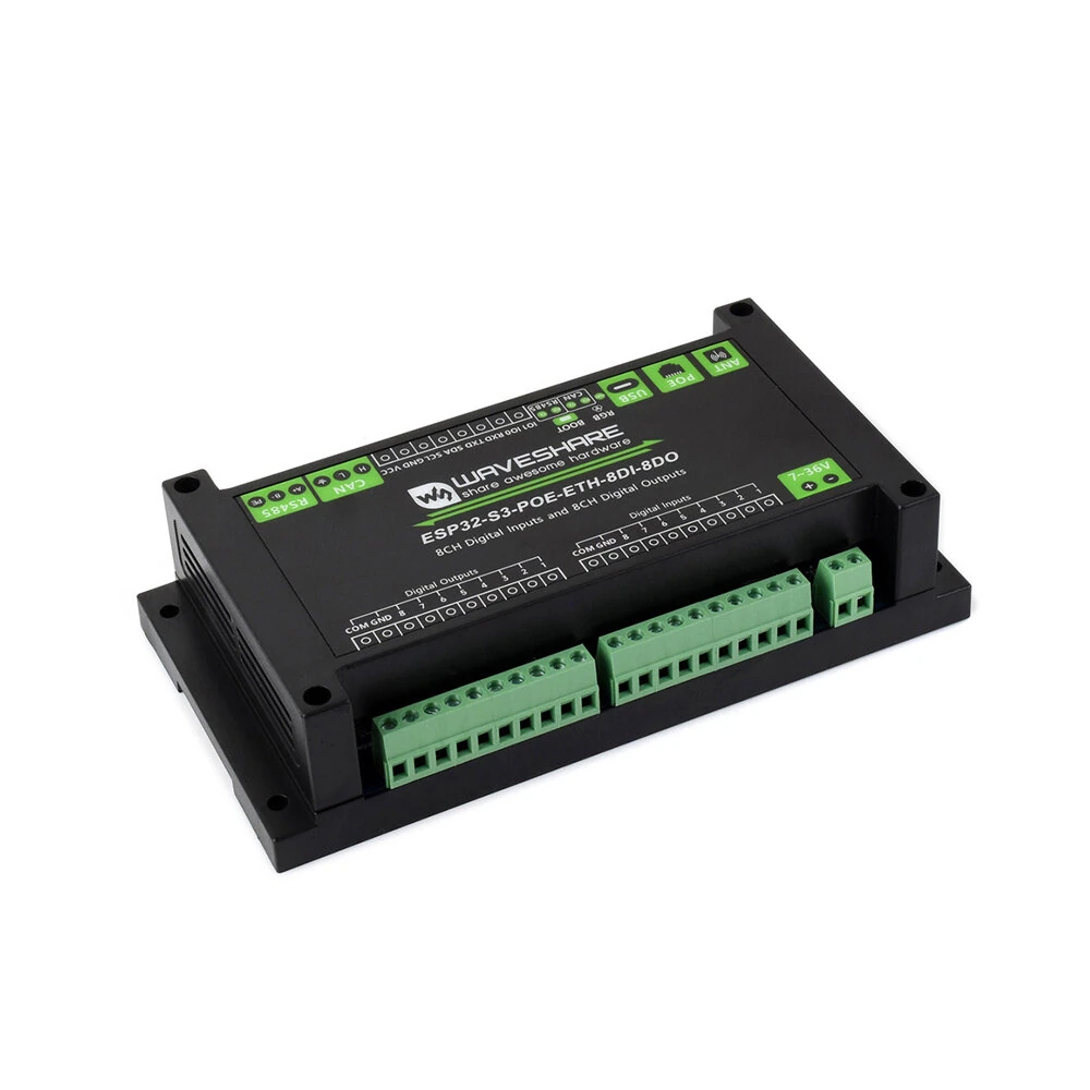 ESP32-S3 Industrial Control Board 8 Channel Input Output Controller with WiFi Bluetooth CAN Ethernet RS485 PoE IoT Function — view 5