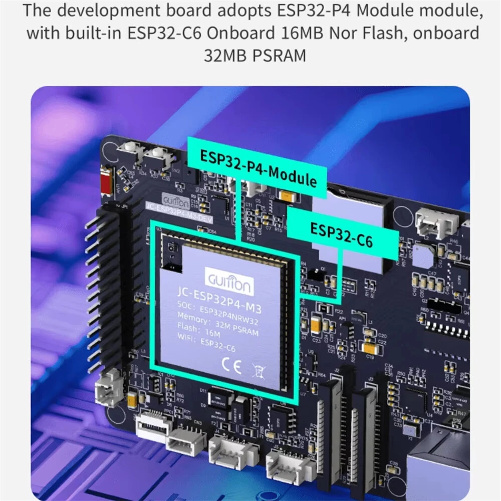 ESP32P4 Module ESP32-P4 ESP32-C6 Dual-Core RISC-V Processor Development Board High Speed Connectivity IoT Solution — view 4