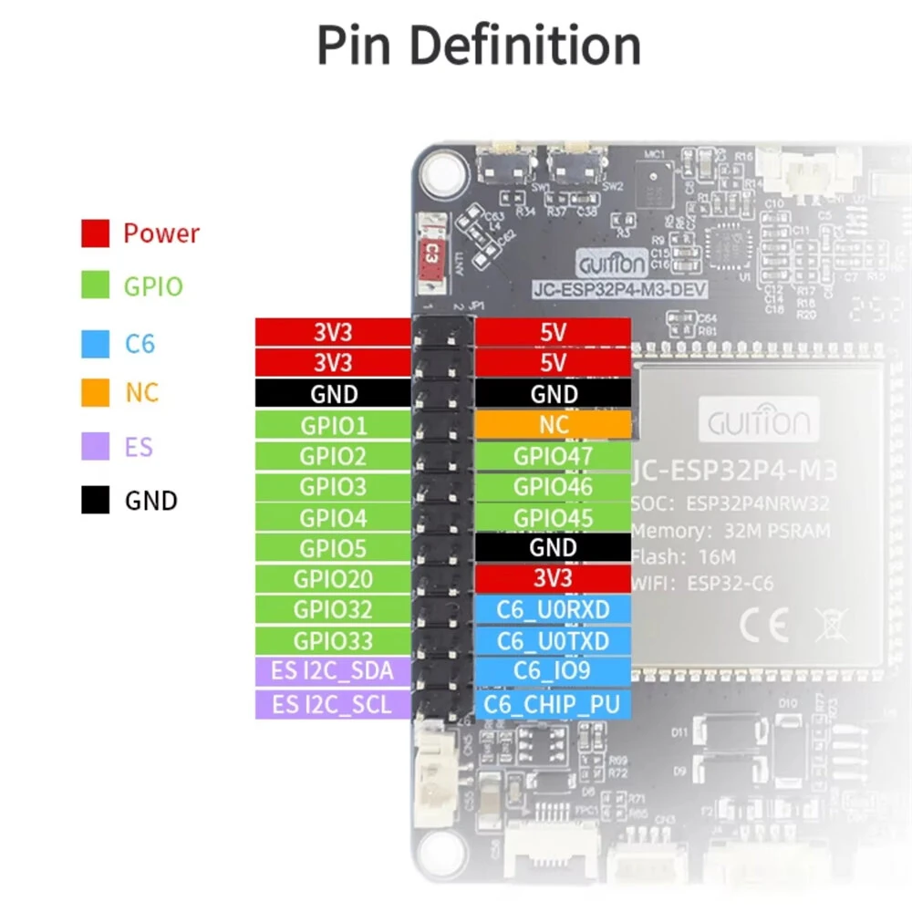 ESP32P4 Module ESP32-P4 ESP32-C6 Dual-Core RISC-V Processor Development Board High Speed Connectivity IoT Solution — view 7