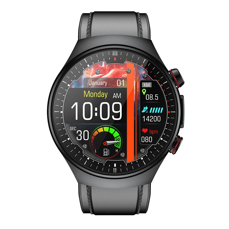 ET488 1.43-inch AMOLED Display ECG Micro-examination Fatigue Analysis bluetooth Call Heart Rate Blood Pressure SpO2 Monitor Sleep Monitoring Uric Acid and Lipid Function HRV Detection Fatigue Analysis BMI Women's Health Multi-sport Modes IP68 Waterproof S — view 10