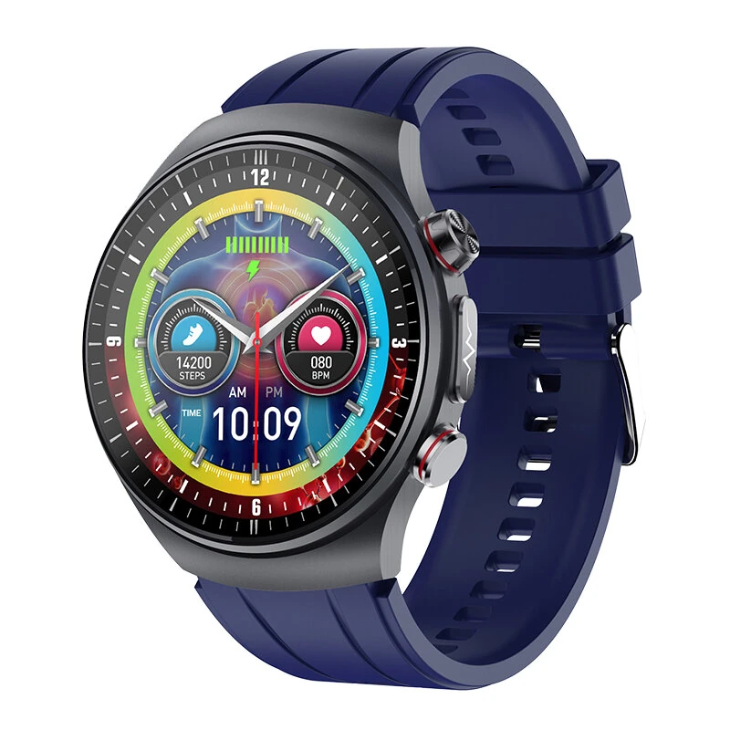 ET488 1.43-inch AMOLED Display ECG Micro-examination Fatigue Analysis bluetooth Call Heart Rate Blood Pressure SpO2 Monitor Sleep Monitoring Uric Acid and Lipid Function HRV Detection Fatigue Analysis BMI Women's Health Multi-sport Modes IP68 Waterproof S — view 6