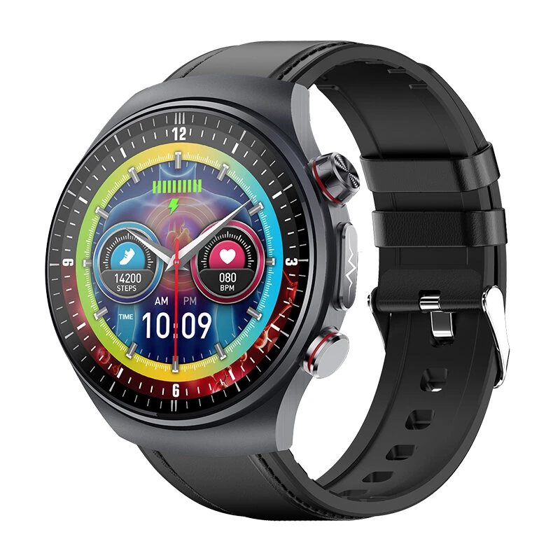 ET488 1.43-inch AMOLED Display ECG Micro-examination Fatigue Analysis bluetooth Call Heart Rate Blood Pressure SpO2 Monitor Sleep Monitoring Uric Acid and Lipid Function HRV Detection Fatigue Analysis BMI Women's Health Multi-sport Modes IP68 Waterproof S — view 8