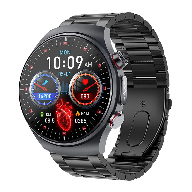 ET488 1.43-inch AMOLED Display ECG Micro-examination Fatigue Analysis bluetooth Call Heart Rate Blood Pressure SpO2 Monitor Sleep Monitoring Uric Acid and Lipid Function HRV Detection Fatigue Analysis BMI Women's Health Multi-sport Modes IP68 Waterproof S — view 9