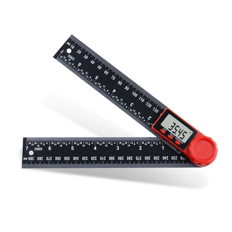 ETOPOO 0-200mm 0-300mm 360 ° LCD Display Carbon Fiber Digital Angle Ruler Inclinometer Electron Goniometer Protractor Angle Finder Meter Measuring Tool — ETOPOO