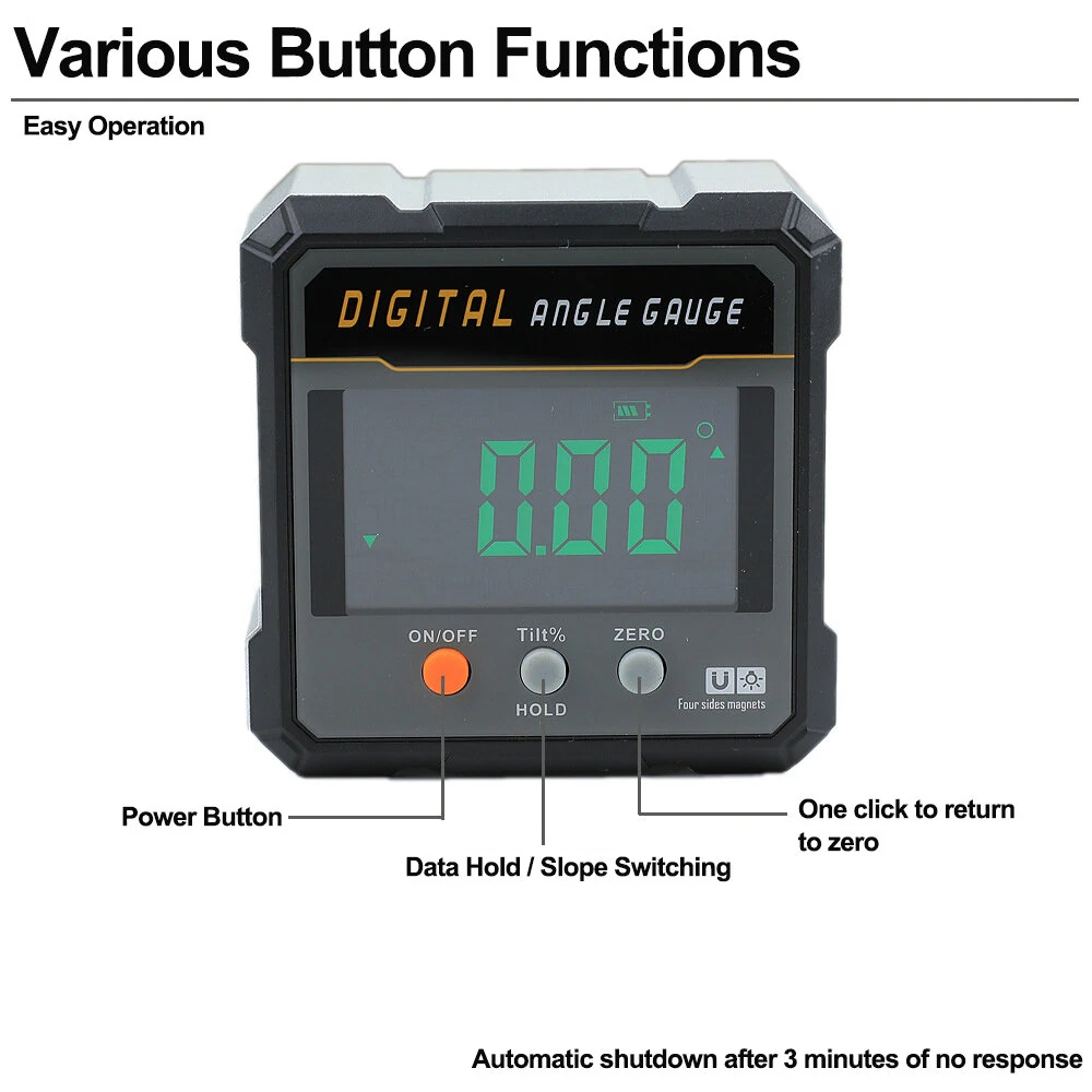 ETOPOO Digital Display Inclinometer 360 Degree Measurement High-Precision Relative Absolute Angle and Slope Units Measurement Automatic Rotating Screen Easy to Operate - Perfect Tool for Efficient Accurate Results — view 7