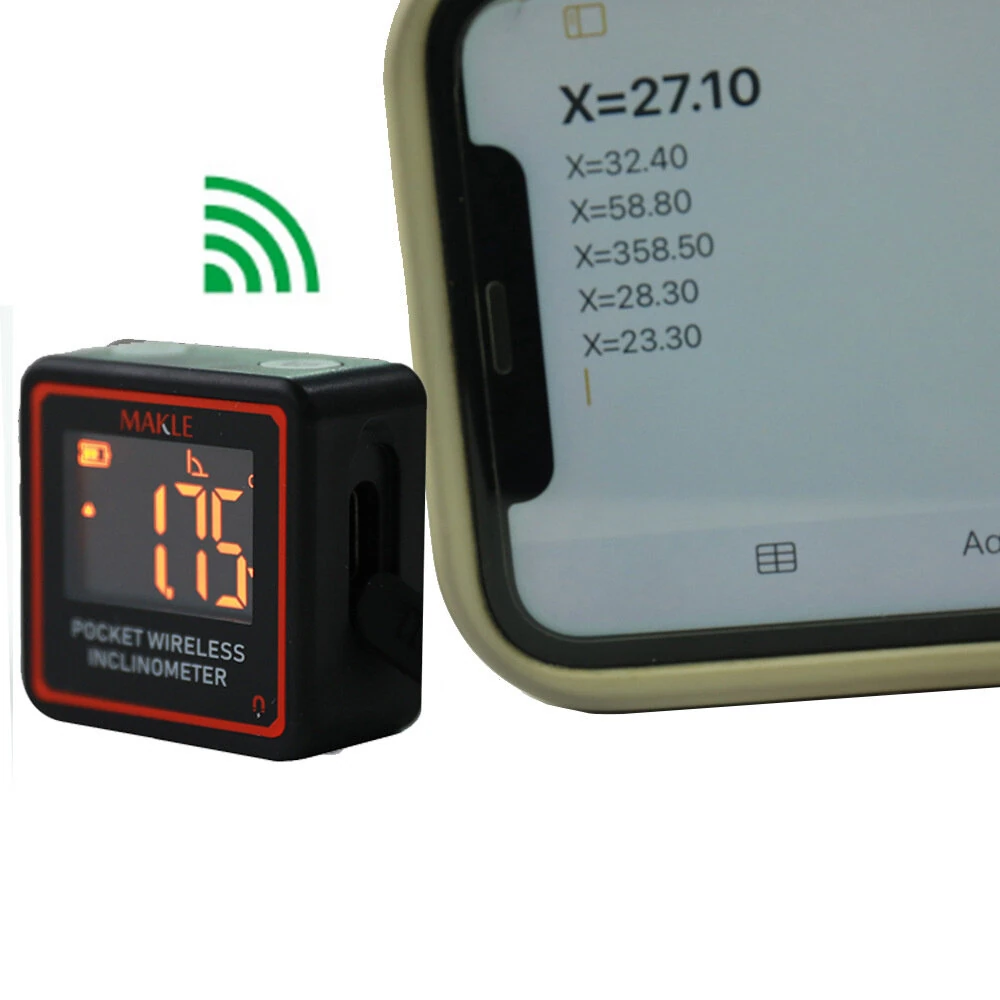 ETOPOO Mini Digital Inclinometer bluetooth Optional 90-Degree Pocket Angle Gauge Clear Display Portable Design Accurate Slope Measurements — view 3