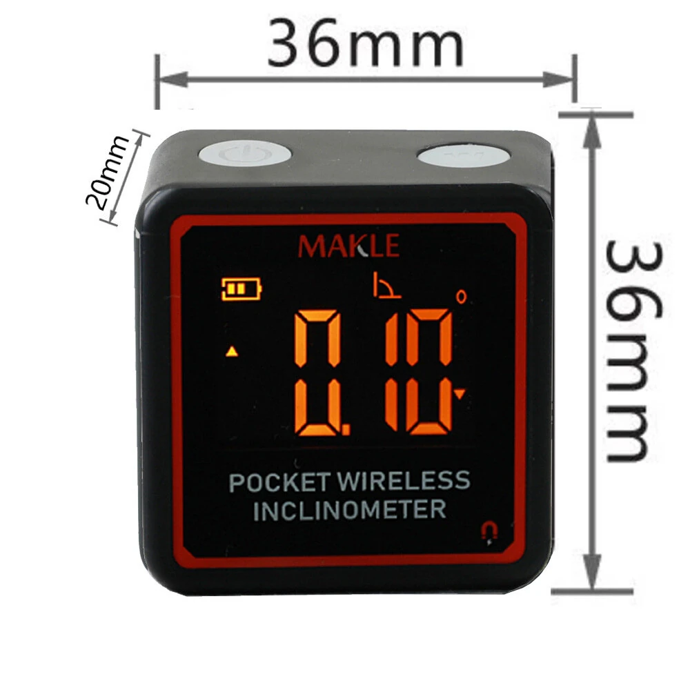 ETOPOO Mini Digital Inclinometer bluetooth Optional 90-Degree Pocket Angle Gauge Clear Display Portable Design Accurate Slope Measurements — view 4