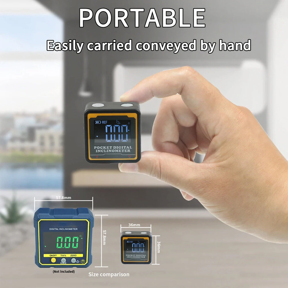 ETOPOO Mini Pocket Inclinometer with Bluetooth Digital Display Angle Measuring Slope Meter - Ideal for Surveying  Construction and Engineering Projects — view 4