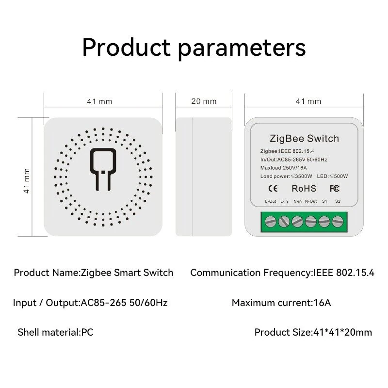 Ewelink 16A Zigbee3.0 Switch Smart Home Light Switches Module 2-Way Control Voice Control with Alexa Google Assistant — view 6