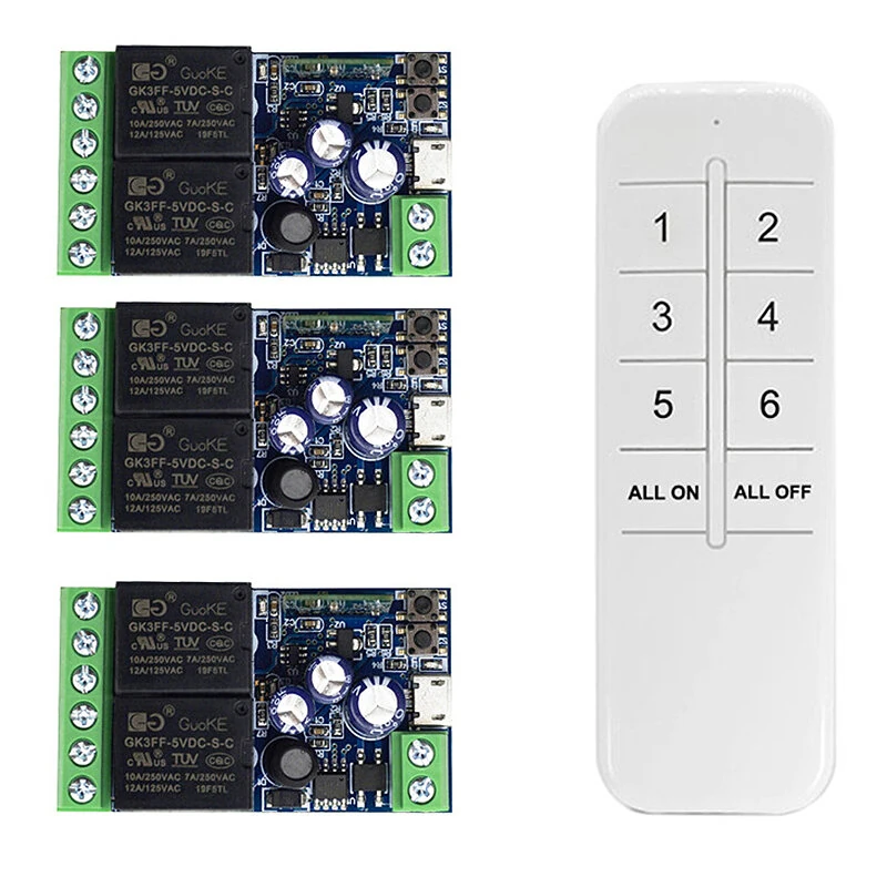 EWelink Smart WiFi 2CH Relay Smart Switch DC 5V 7V 12V 24V 48V Wireless Remote Control 2 Way Relay Work with Alexa Googole Home Voice Control — view 5