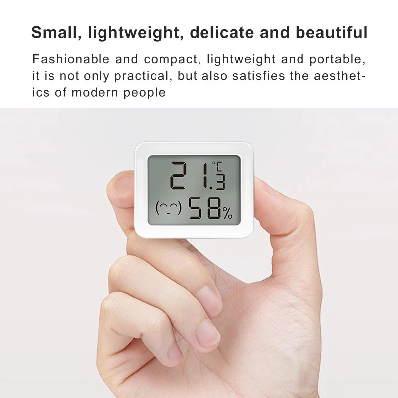 Ewelink Smart Zigbe Temperature Humidity Sensor LCD Display Thermometer Hygrometer APP Remote Control Real-time Monitoring Work with Alexa Google Home — view 5