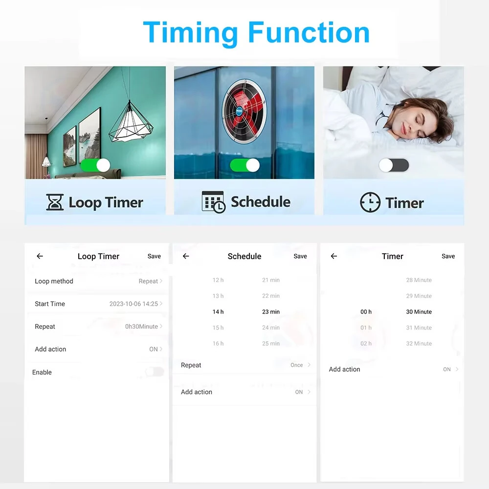 Ewelink WiFi Smart Switch 30A High Power Controller Motor Relay Module Timer Scheduling App & Voice Control with Alexa Google — view 7