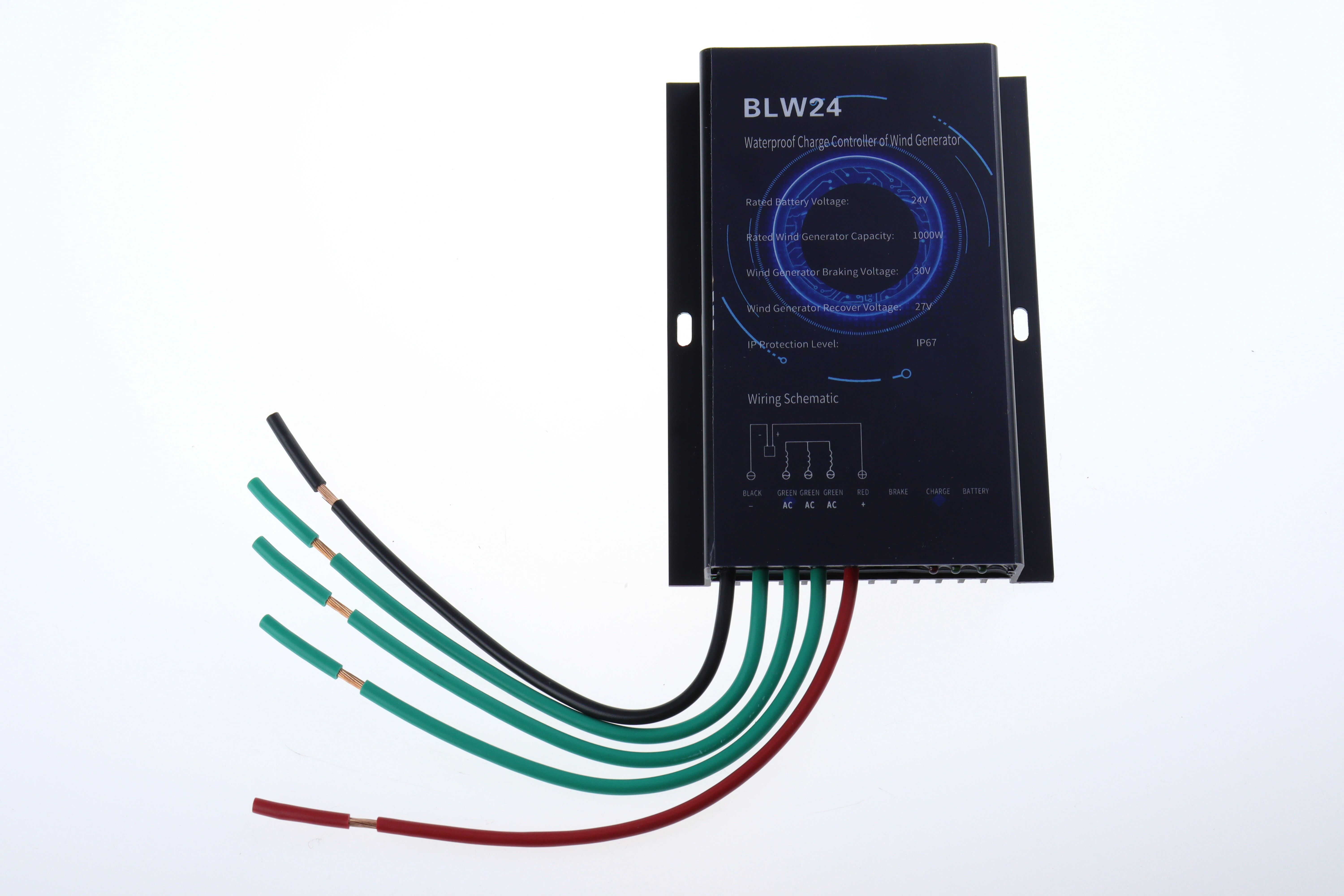 Excellway 1000W 24/48V Wind Turbine Controller  Wind Controller for Home/Camping — view 2