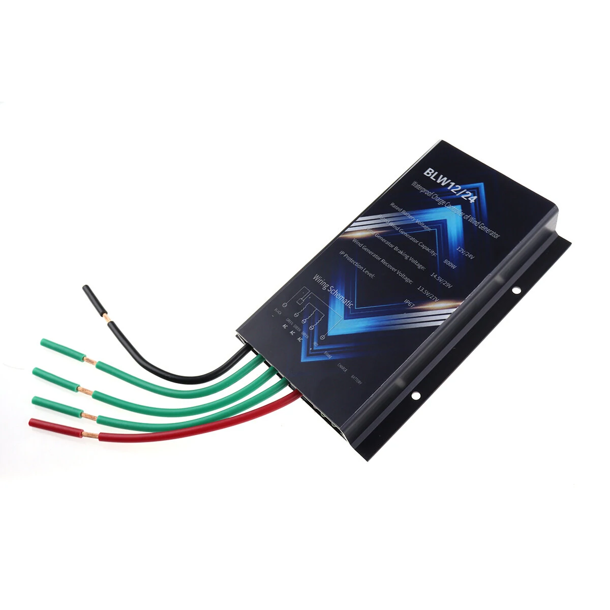 Excellway 400W Wind Turbine Controller IP67 Waterproof Compact Lightweight High Efficiency Automatic Brake Function for Maximum Power Generation Suitable for All-weather Outdoor Use — view 5