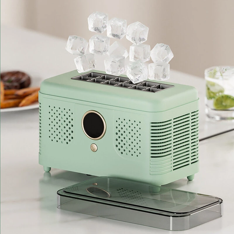 EXPED SMART Portable Mini Countertop Ice Maker Machine Quick 12 Solid Ice Cubes in 20 Mins Quiet & Compact for Home Office Camping Car Use — image 1