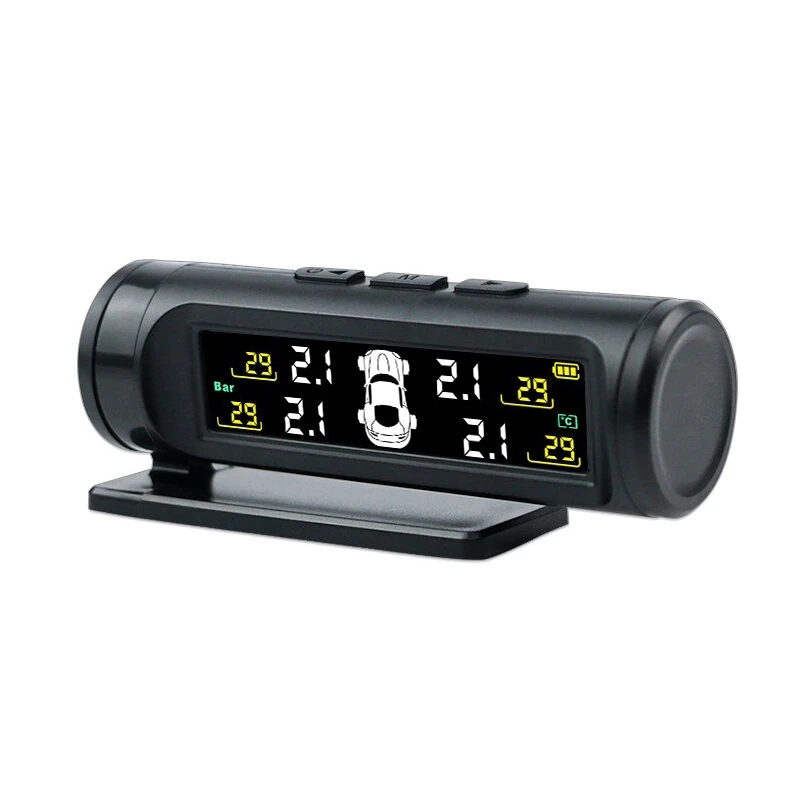 External High-Precision Wireless Tire Pressure Detection System  433.92 MHz Hidden Tire Pressure Monitor Car Tire TPMS 360° Rotatable Display — view 2