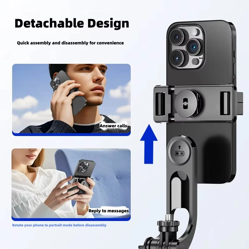 F16 Wireless bluetooth Selfie Stick with Adjustable Tripod Anti-Shake Detachable Stabilizer with bluetooth Remote 1.7m Telescopic 3-in-1 Mobile Phone Camera Stand — view 5