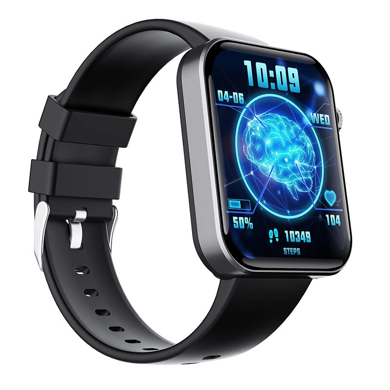 F300 2.1-inch HD Screen ECG Non-invasive Blood Glucose Testing Blood Component Analysis bluetooth Call Heart Rate Blood Pressure Blood Oxygen Monitor Sleep Monitoring SOS Function Multi-sport Modes IP67 Waterproof Smart Watch — view 8
