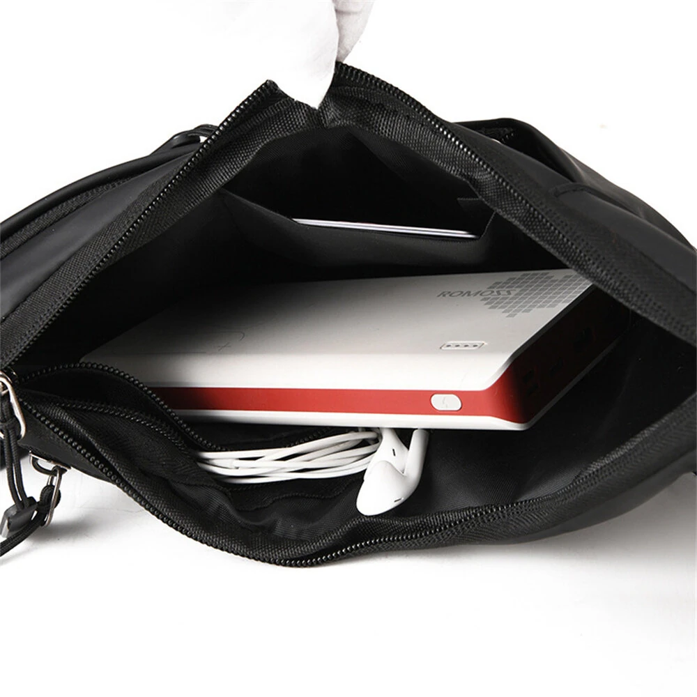 Fashion Anti-Theft Men's Chest Bag Casual Outdoor Sports Waterproof Cycling Triangle Sling Bag with Multiple Compartments — view 3