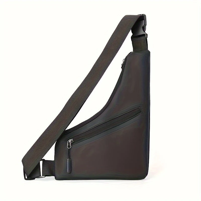 Fashion Anti-Theft Men's Chest Bag Casual Outdoor Sports Waterproof Cycling Triangle Sling Bag with Multiple Compartments — view 4