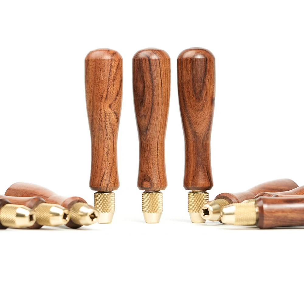 File with Solid Wood Handle Cutting with Heavy-Duty Gold-Plated Diamond Files Lightweight Compact Design — view 4