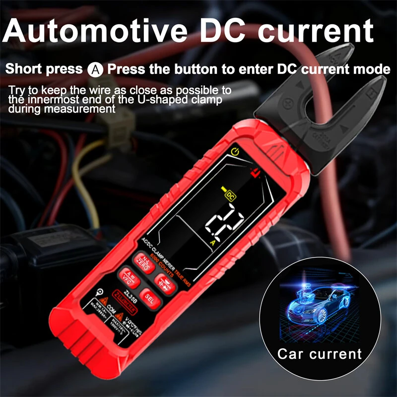 Flexible Clamp Multimeter ZL35A ZL35B 6000A Large Caliber CE Certified AC DC Voltage Current Tester Electrical Maintenance Tool — view 6