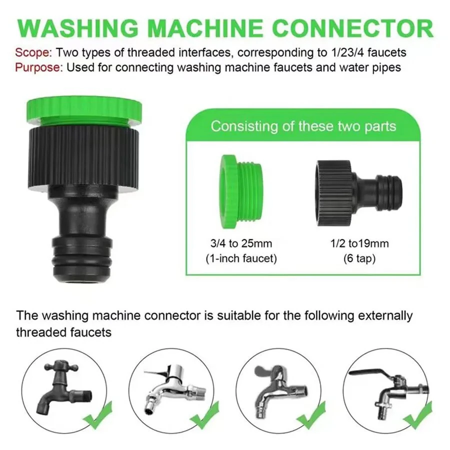 Flexible Garden Hose Set 7-Function Spray Gun Hose Expandable High Pressure Car Wash Hose 7 Water Spray Functions Water Gun for Home Garden Watering Hose — view 11