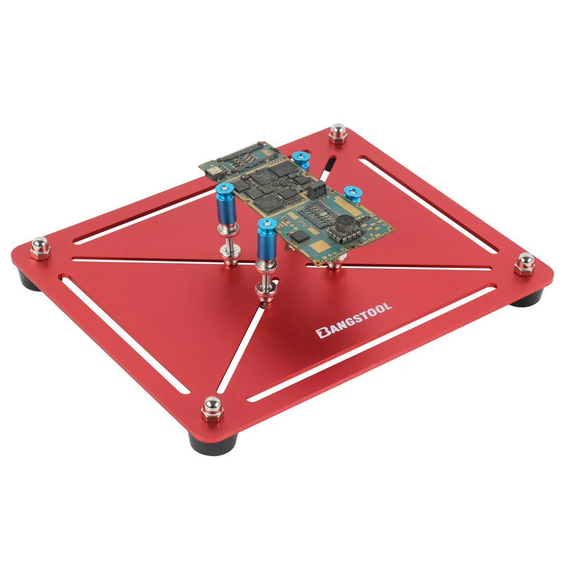 Flexible PCB Holder Soldering Tool Soldering Hand Set Heat Resistant Metal Arms Stainless Steel Base Adjustable Clamping Height 360° Rotatable Clips Multitask Assembly Repair Platform — view 6