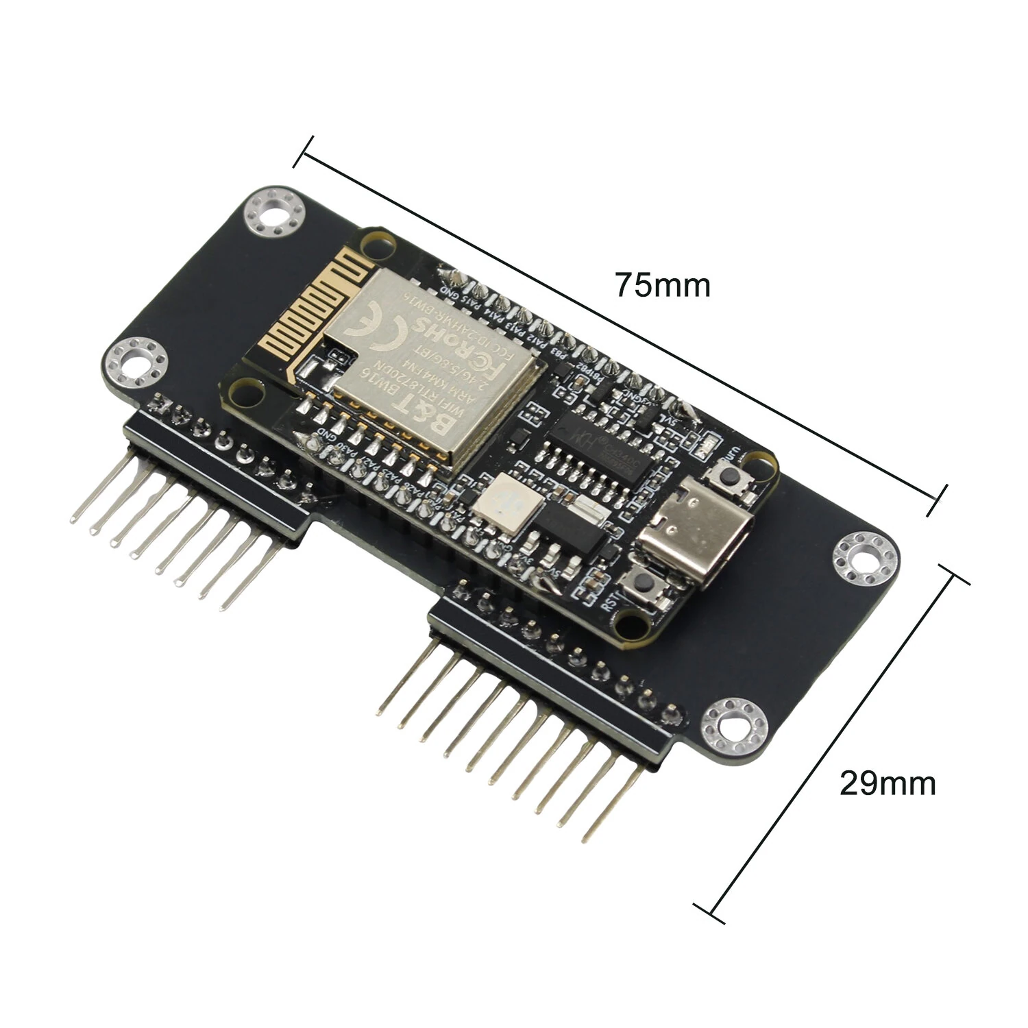 Flipper Zero BW16 5G WiFi Deauther Module Dual Band 2.4GHz/5GHz Pre-Flashed Firmware GPIO Expansion Board IoT Development Board ESP32 CC1101 NRF24 — view 4