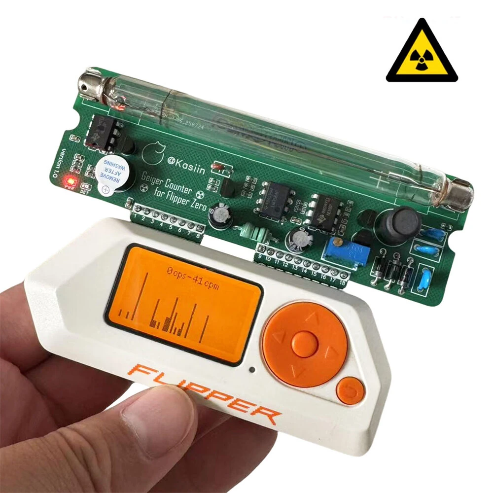 Flipper Zero Geiger Counter Module J305 Tube Radiation Tester Beta Gamma Testing Environmental Monitoring Random Number Generator — view 4